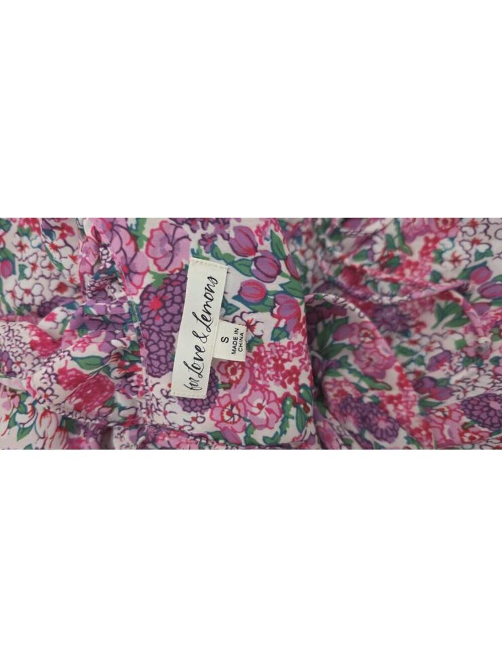 For Love and Lemons Katrina Midi Length Floral Dress Size Small - Picture 4 of 6